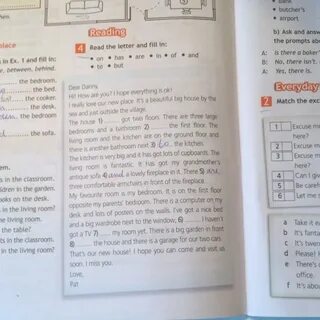 Read the letter and fill in