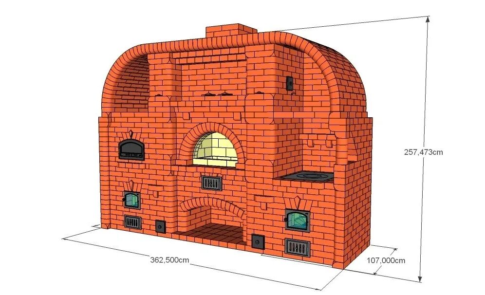 Размер печи для дома. Отопительно варочная колпаковая печь Кузнецова порядовка. Подовая печь для отопления дома порядовка. Печь Экономка порядовка. Проекты кирпичных отопительных печей.