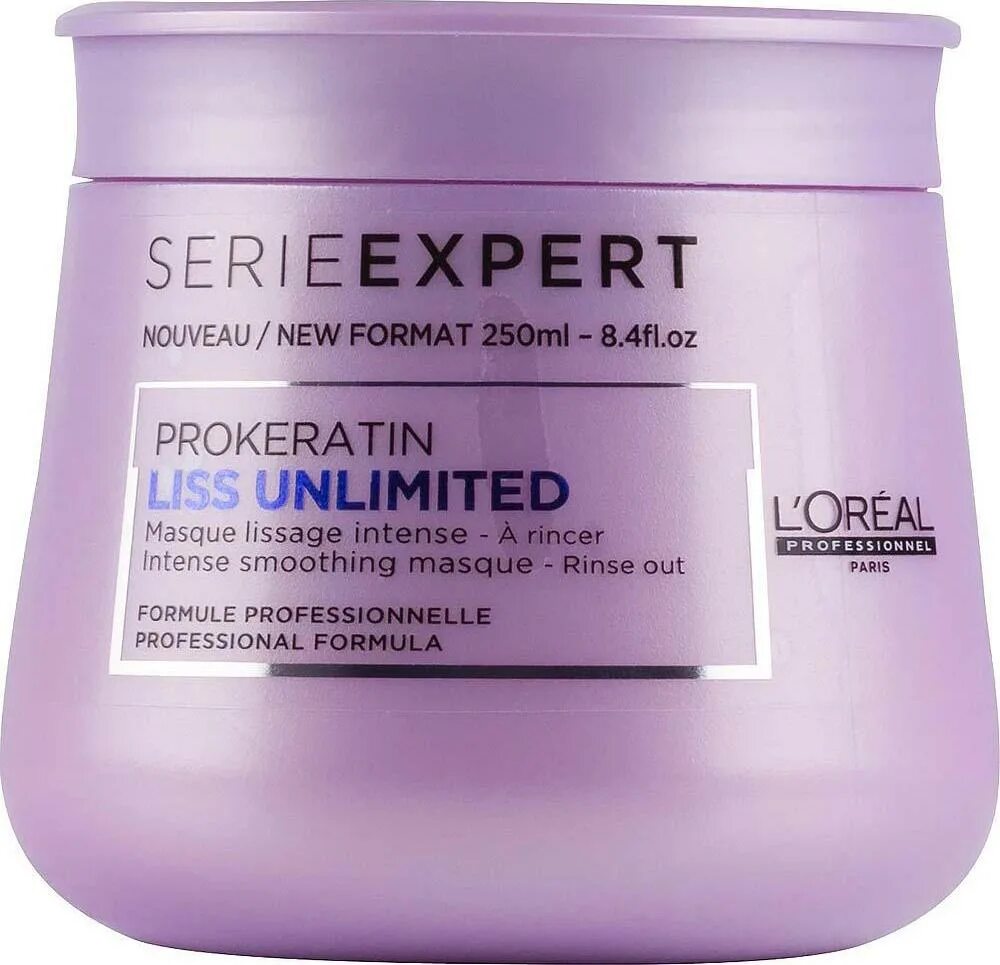 Лореаль профессионель serie Expert. Маска для непослушных волос l`Oreal Professionnel Liss Unlimited Masque 250 мл. Маска Пролонгер лореаль. L'Oreal Paris Liss Unlimited. Маска лореаль фиолетовая