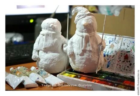 Ватный снеговик своими руками