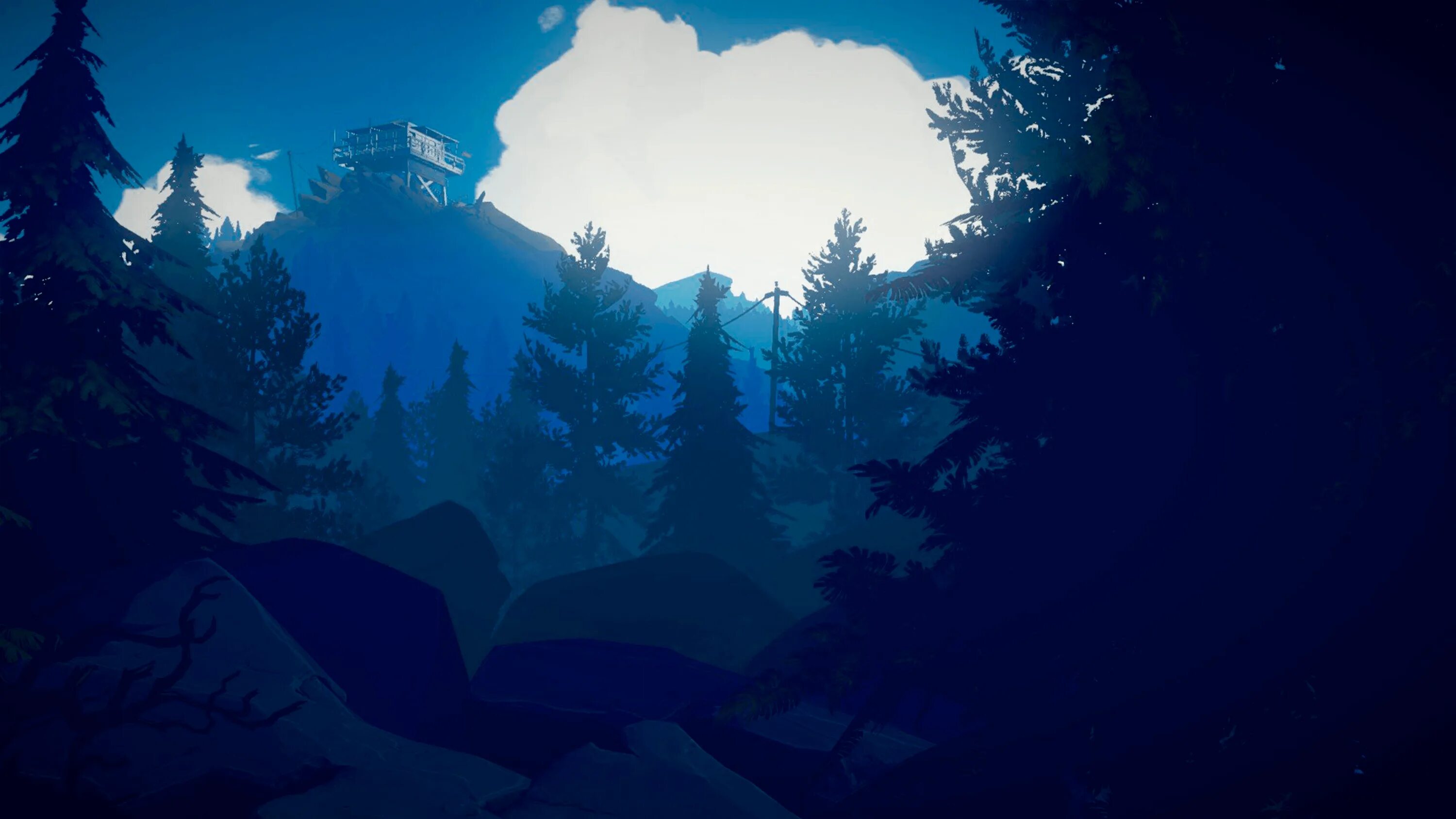 Firewatch 2. Firewatch лес река горы. Chill k