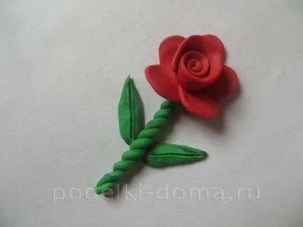 Как сделать розы из воздушного пластилина