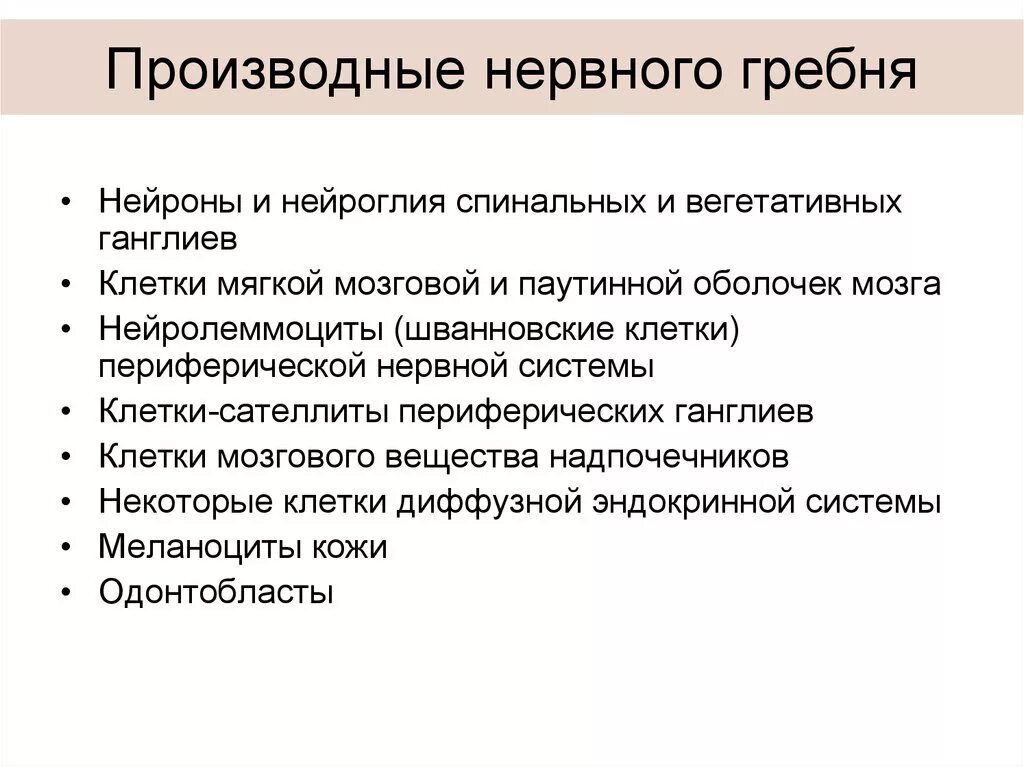 Производные нервного гребня. Производные клеток нервного гребня. Производными нервных гребней являются. Клетки нервного гребня являются источником развития:. Формирующийся гребень