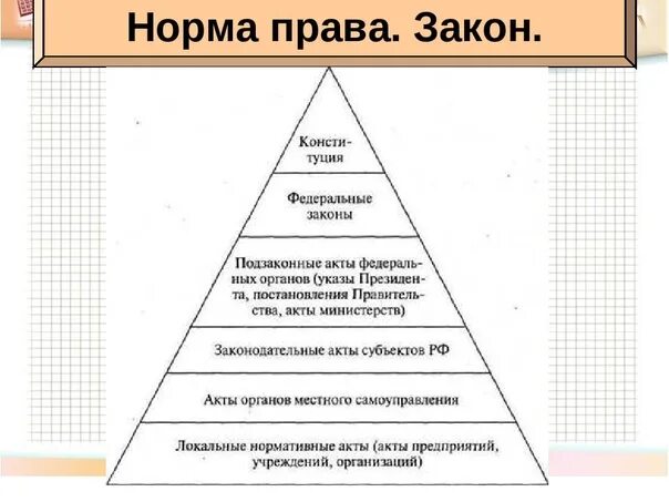 Система иерархии законов