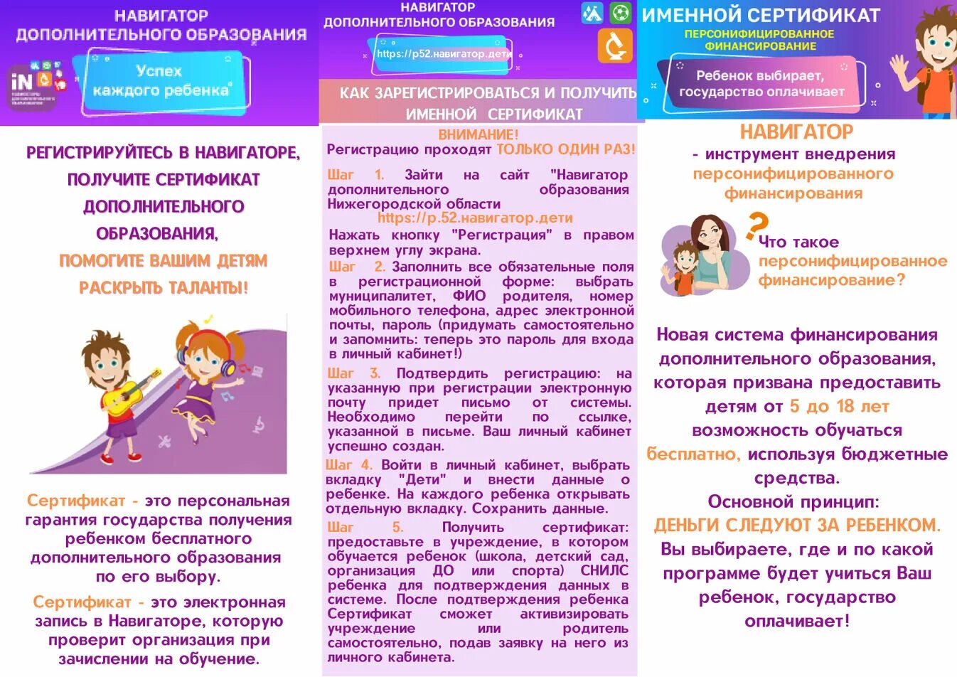 В какой срок необходимо информировать родителей. Памятка навигатор дополнительного образования. навигатор памятка для родителей дополнительного образования. навигатор дополнительного образования и родители. буклеты навигатора доп образования.