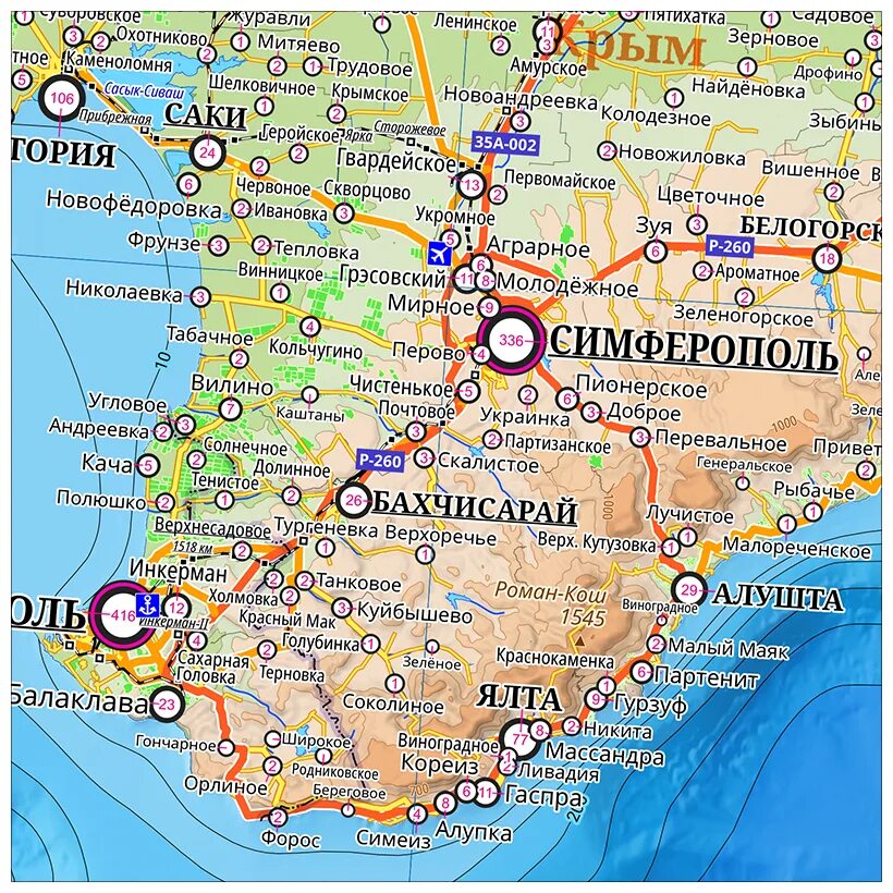 Карта побережья Краснодарского края. Карта Южного побережья. Карта Юга России Анапа. Карта побережья Юга России с городами.