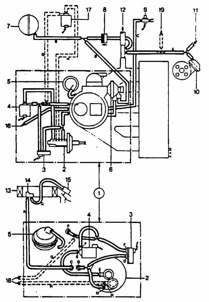 Схема вакуумных трубок PIERBURG 2e. Схема подключения вакуума карбюратора 2е. Вакуумная система пирбург 2е2. Схема карбюратора пирбург 2е2.