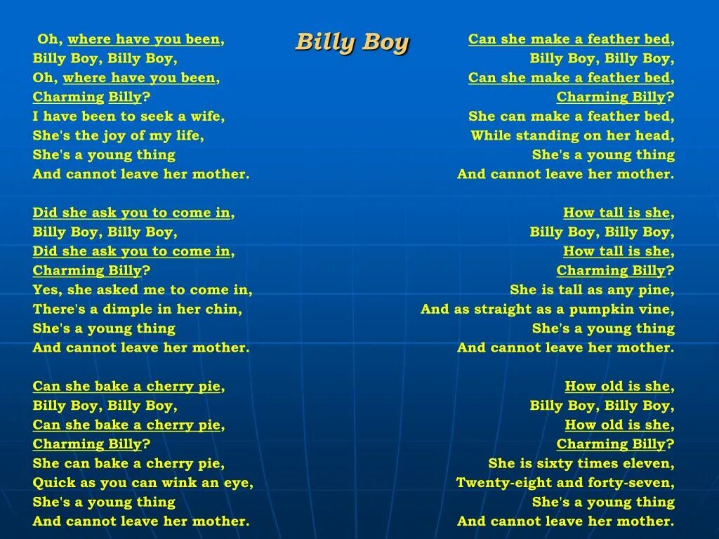 Песенка Billy boy. Билли бой Билли бой. Роль музыки в изучении английского языка. Роль песен в изучении английского языка. Песня where did you come from