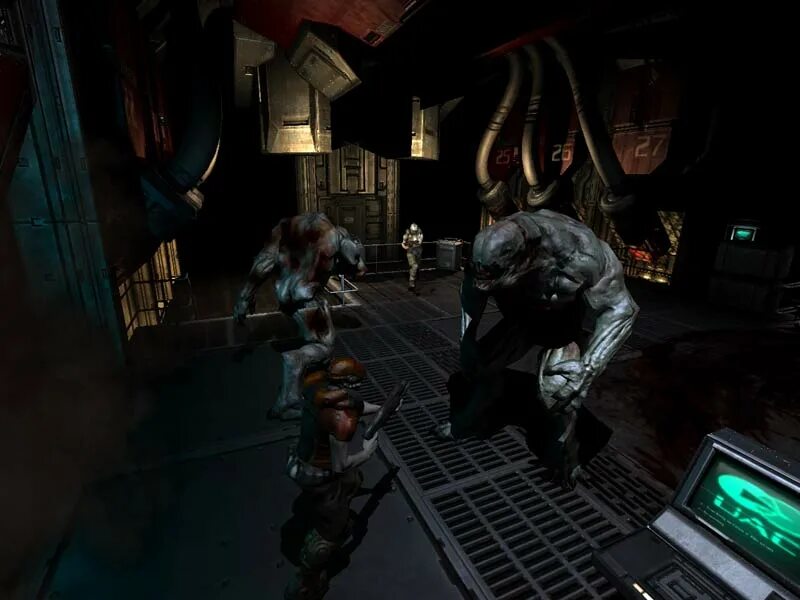 Doom coop. Doom 3 coop. doom 3 - last man standing скриншоты. игра про монстров лаборатории coop.
