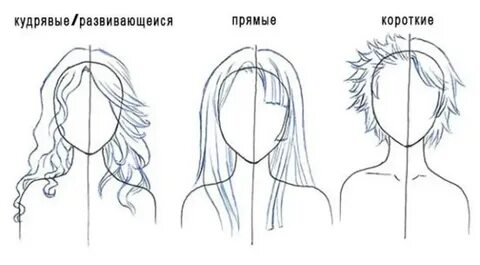 Как нарисовать волосы человеку для начинающих