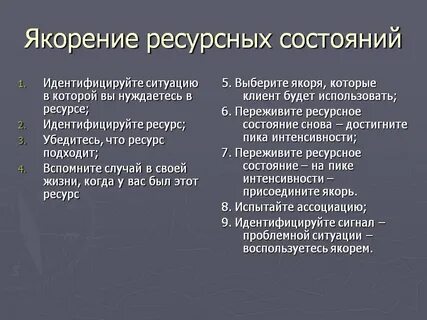 Ресурсное состояние это