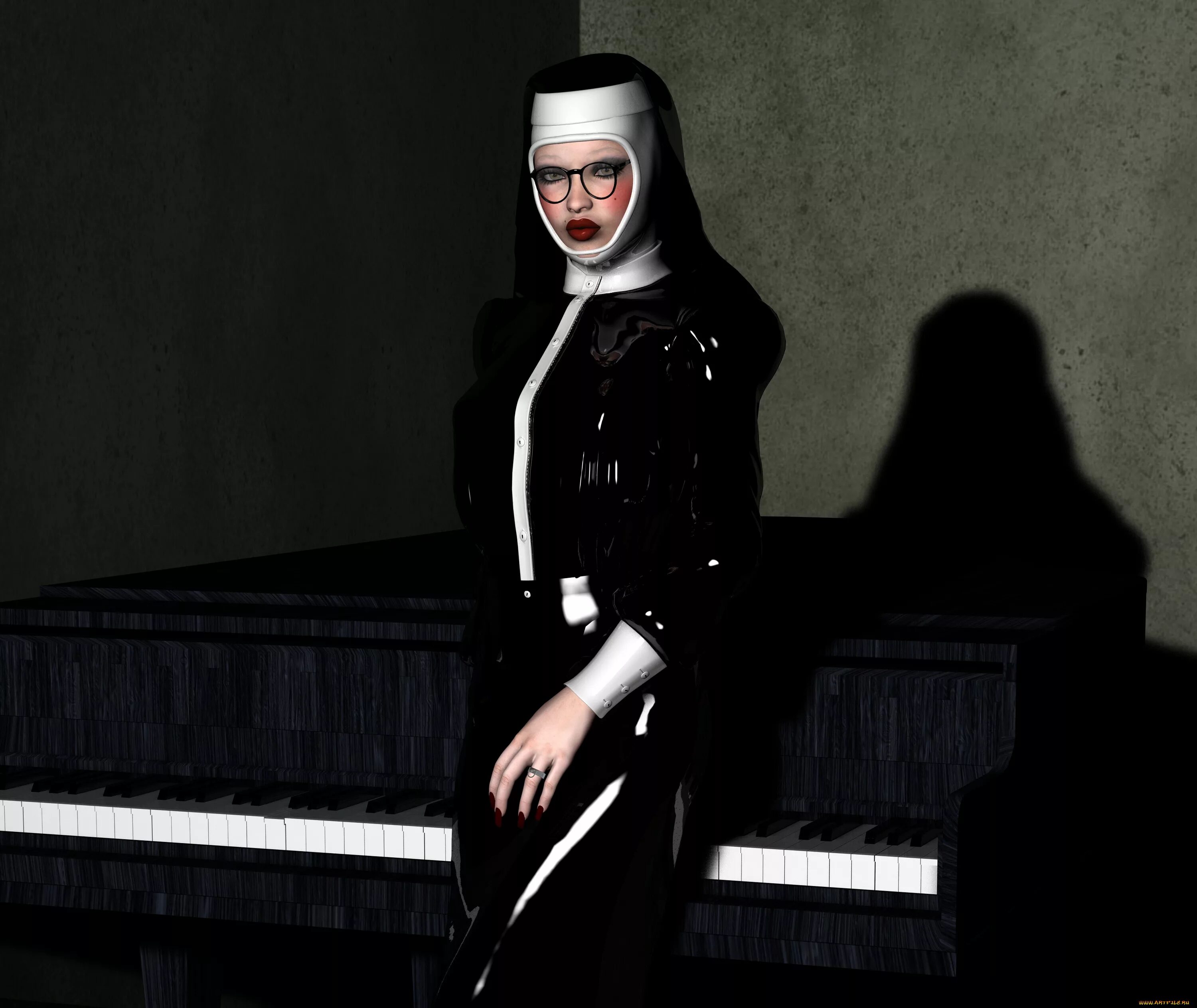 Монахиня 3д. Монахиня валак аниме арт. Линдси лохан в костюме монашки. 3d nun hun. Художник стивен сталберг.