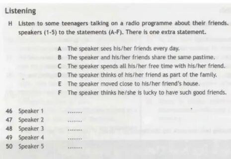 The speaker sees his her friends every