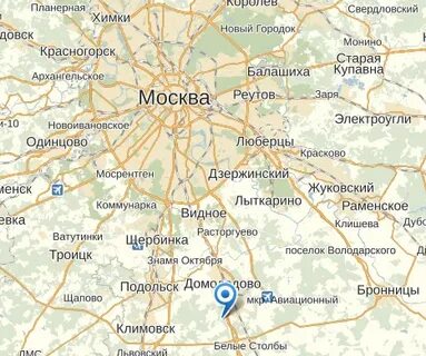 Троицк москва на карте москвы и московской