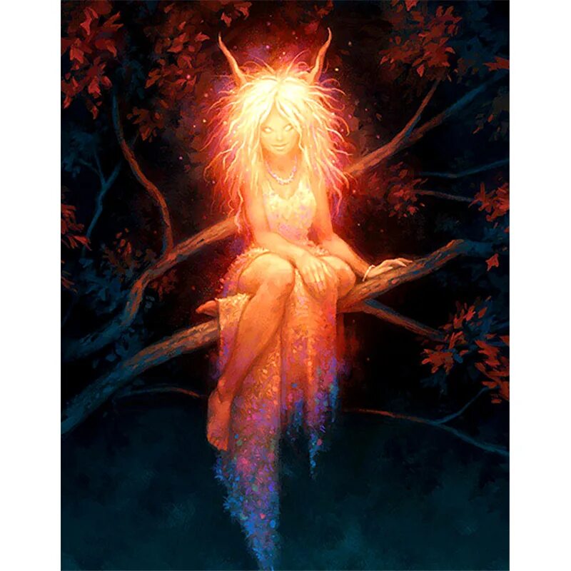 встреча с лешим. сновидения мистика. сказочный сон. сказочная девушка. девушка магия.