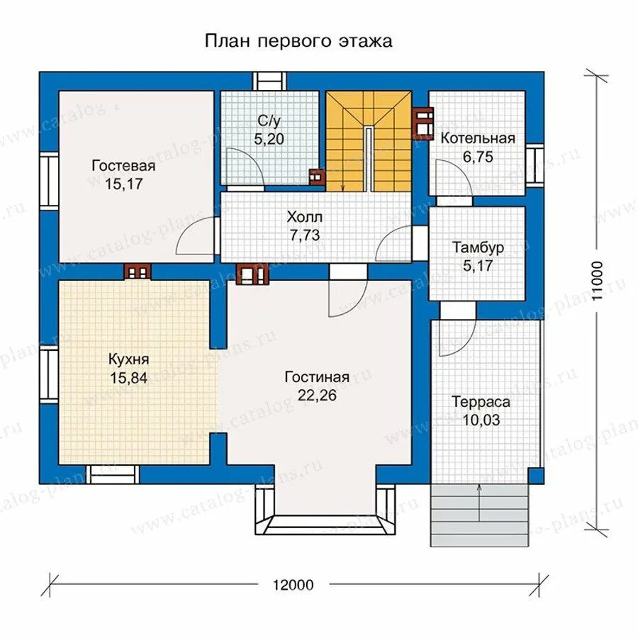 Дом двухэтажный с мансардой 125 кв.м., проект 10-18