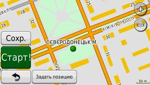 Карта северодонецка