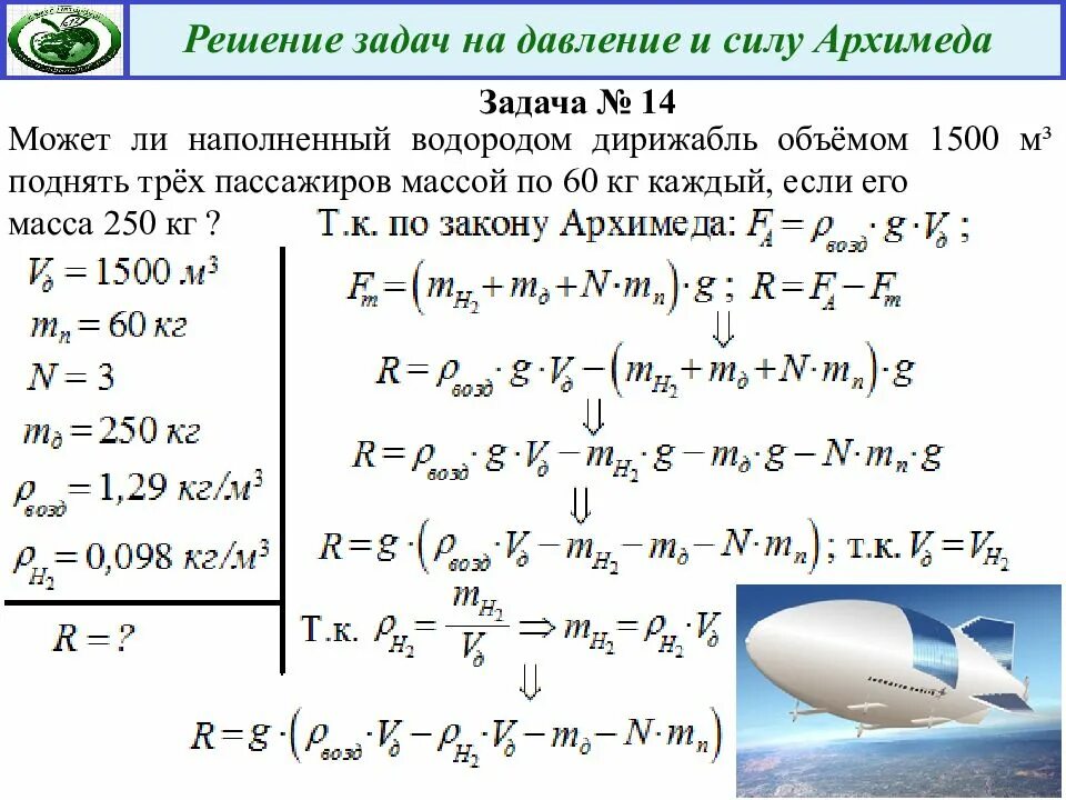 Сила Архимеда задачи с решением. Подъемная сила шара наполненного водородом. Задачи на подъемную силу воздушного шара. Задача Архимеда объемы.