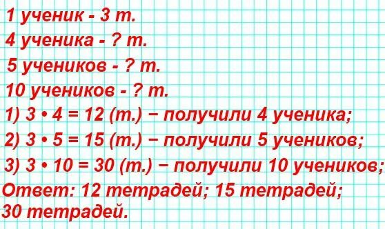 Решение задачи в тетрадке 5 класс. Решенная учительницей задача