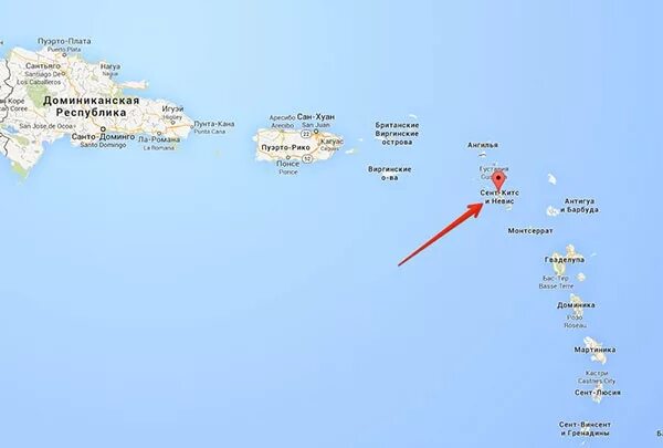 Сент-Кристофер и Невис на карте. Сент-Китс и Невис на карте. Прогноз сан марино сент китс и невис