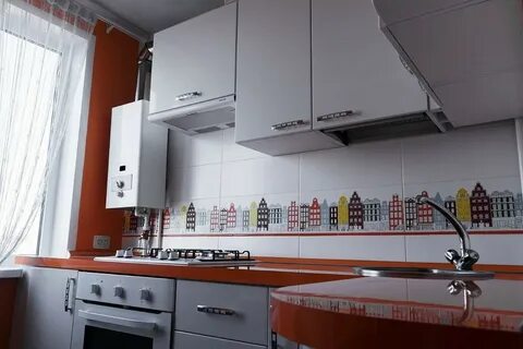 Современные кухни с газовой колонкой