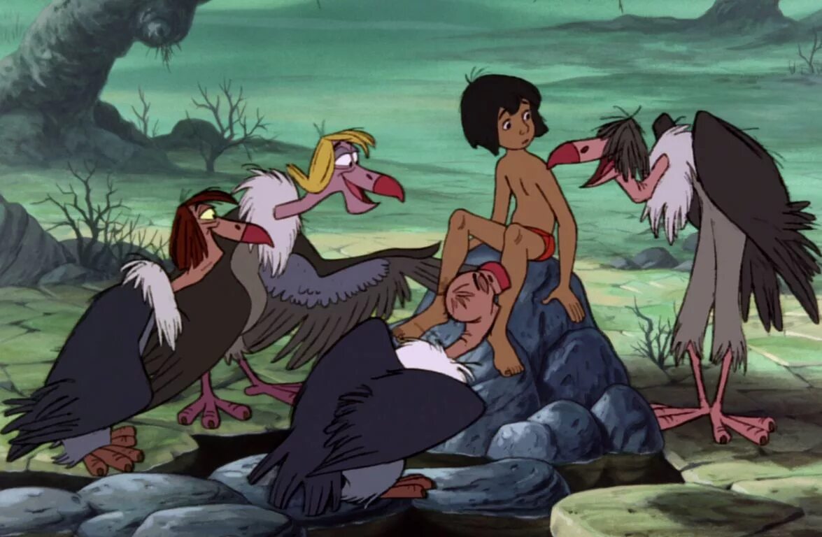 Мои любимые герои мультфильмов шрек пумба маугли. Маугли 1967 Стервятники. Стервятники книга джунглей Битлз.