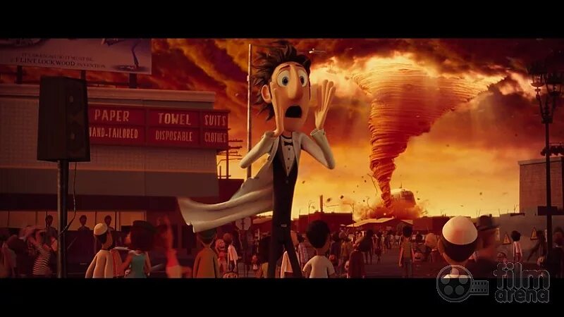 Облачно возможны осадки в виде фрикаделек Флинт и Сэм. Cloudy with a chance of Meatballs Торнадо.