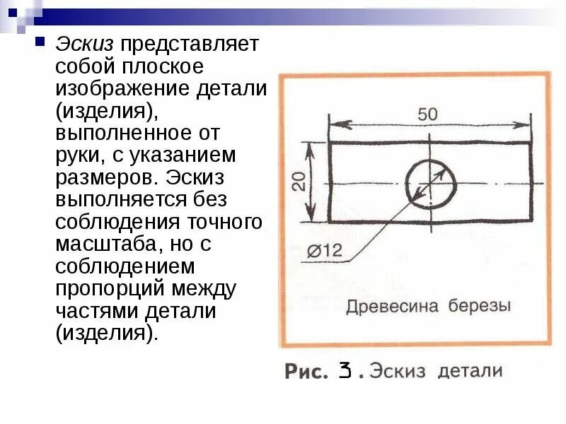 Эскиз представляет