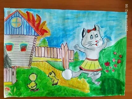 Как нарисовать кошкин дом