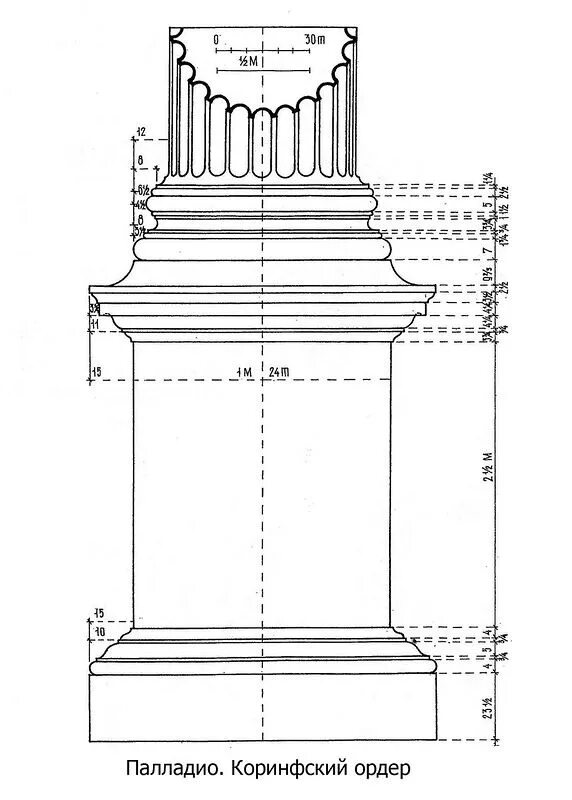 Построение ордеров. Дорический ордер ионический ордер Коринфский ордер. База колонны Коринфского ордера. База Коринфского ордера чертеж. База Ионического ордера Палладио.