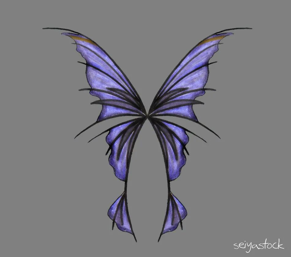 Простые крылья бабочки. Крылья феи. Фея с крыльями бабочки. Фиолетовые Крылья феи.