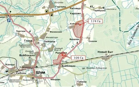 Карта войбокало ленинградская область