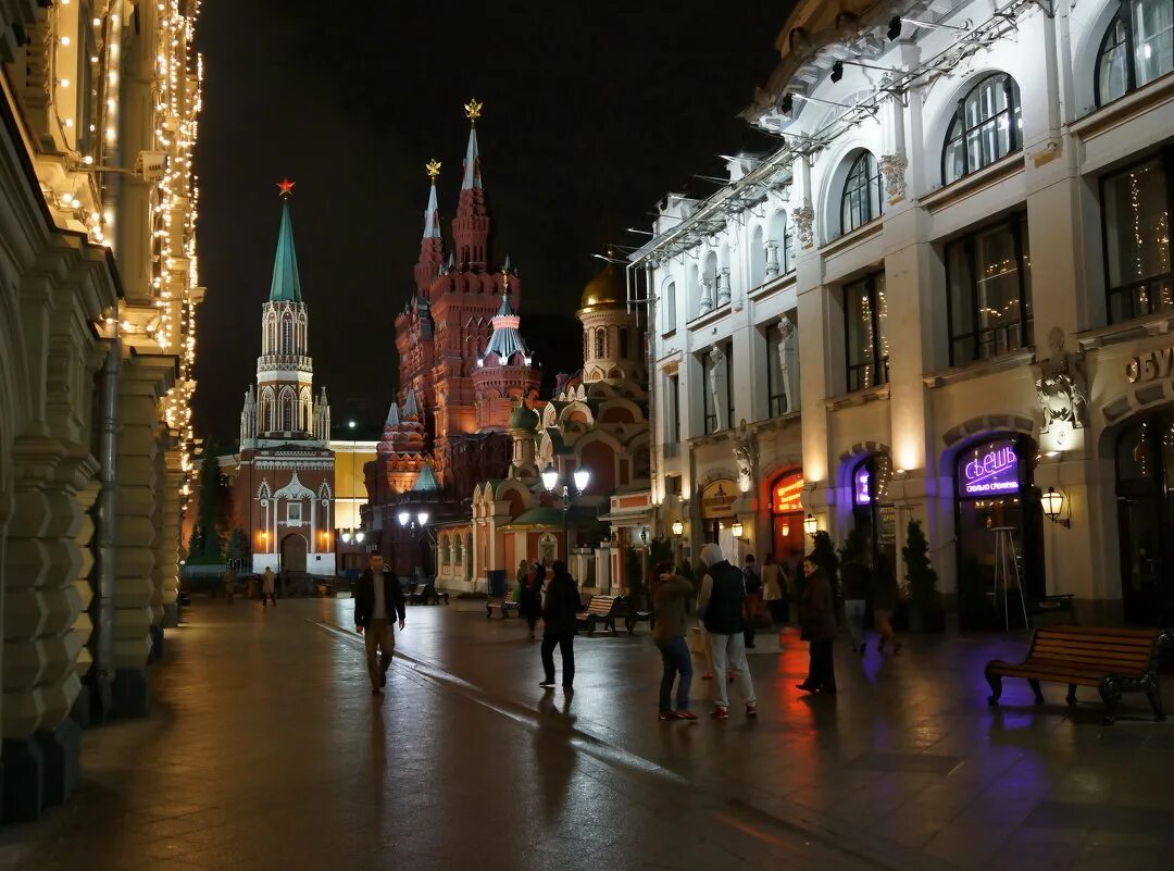 Центр вечер. Никольская улица Москва. Никольская улица Москва площадь. Центр Москвы Никольская улица. Арбат Никольская Тверская улица Москвы.