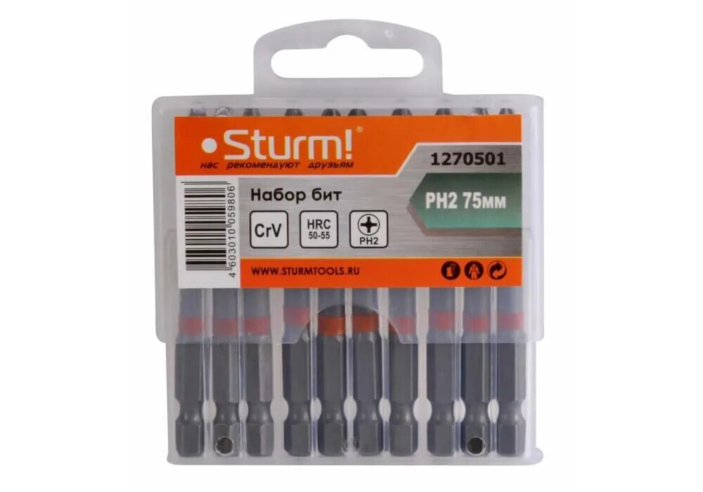 Биты sturm. Биты sturm 1270501. набор бит sturm 1270501. набор бит sturm! 10шт 1270202. набор бит ph1 1/4 4 x 75 мм, сталь crv, 5 шт. // mtx.