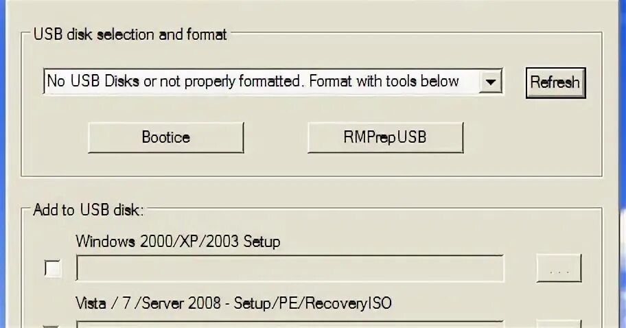 Winsetup from usb