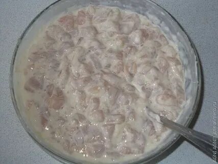 Грудка с крахмалом и майонезом