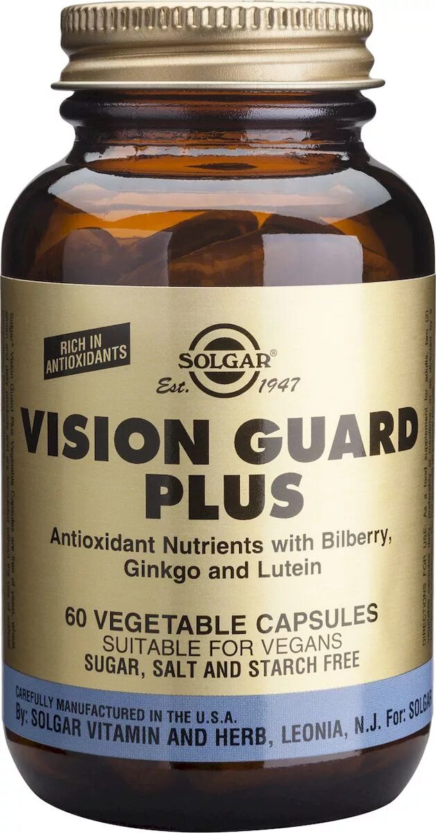 Вижн плюс купить. Solgar Vision Guard Plus. Solgar Vision Guard Plus капсулы. Антиоксидант Солгар. Solgar Vision Guard Plus отзывы.