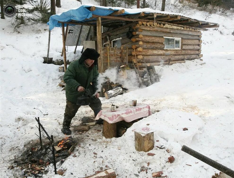 Жизнь таежных охотников
