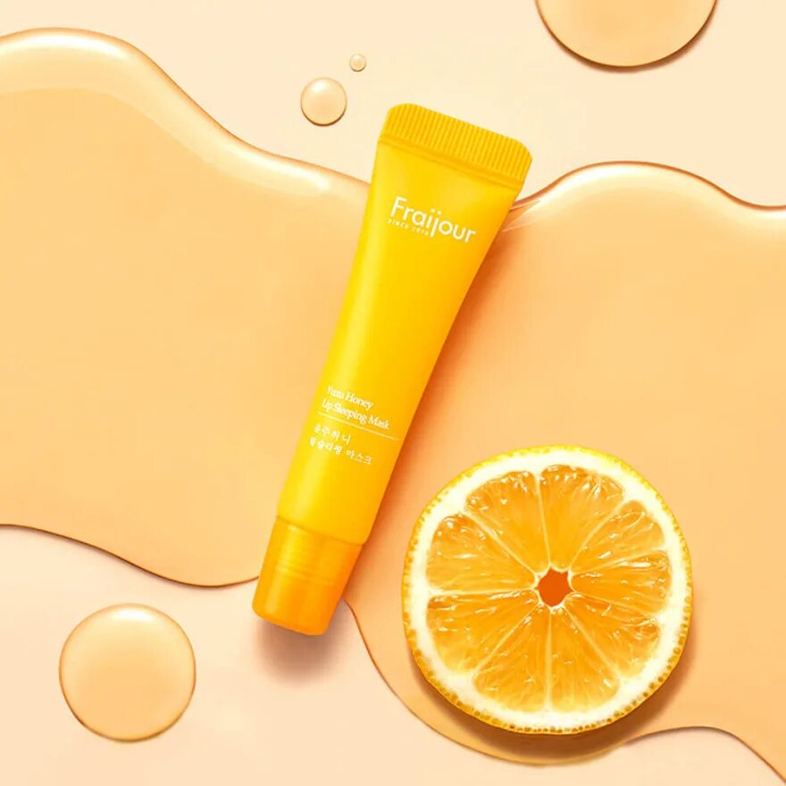 [Fraijour] маска для губ прополис Yuzu Honey Lip sleeping Mask, 12 мл. Питательная ночная маска для губ с прополисом и юдзу Fraijour. Fraijour маска для губ. Fraijour ночная маска для губ.