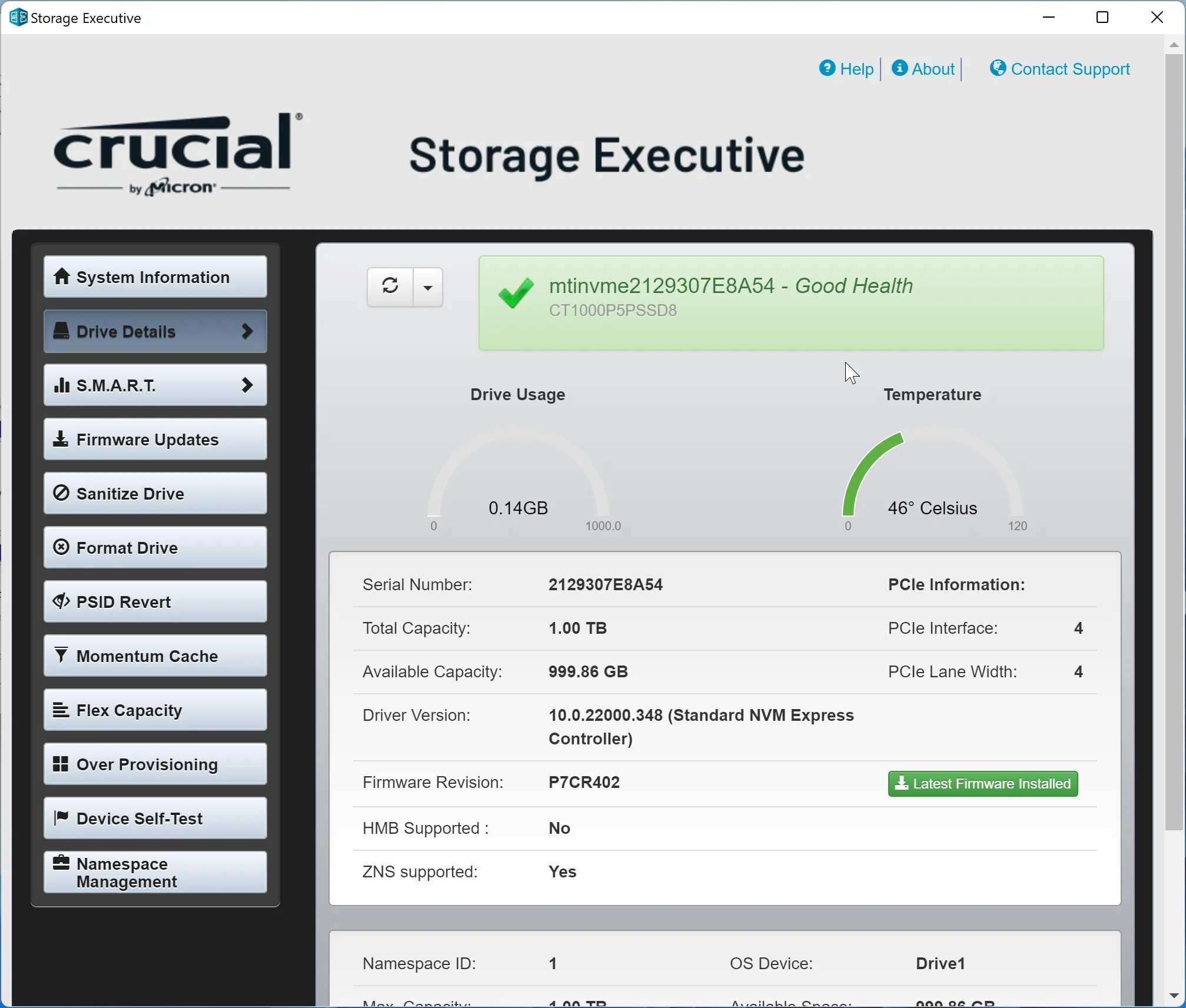 Storage execute. Crucial storage executive. micron_3400_mtfdkba1t0tfh. micron storage executive software.