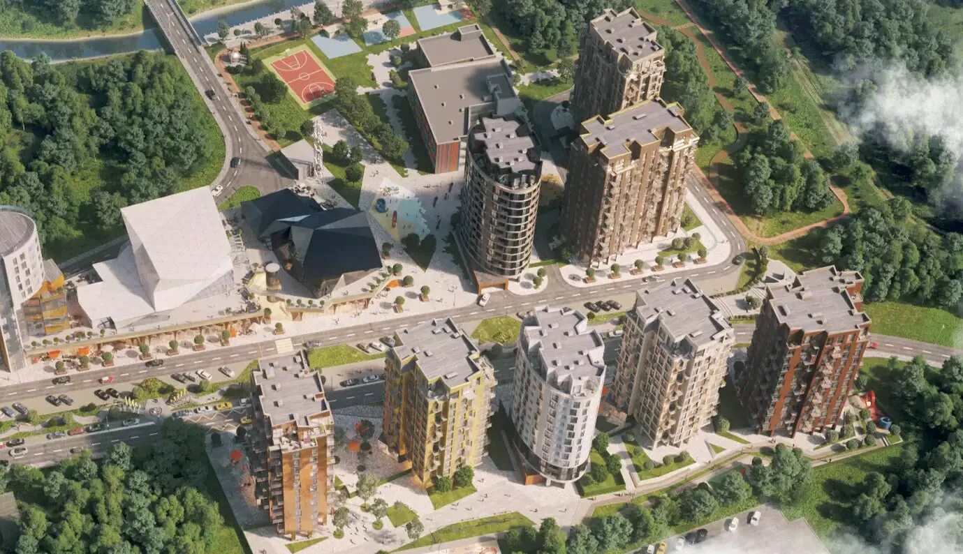 Жк ватутинки отзывы. Russian District Ватутинки. ЖК Дистрикт Ватутинки. ЖК Russian Design District. ЖК Родина Ватутинки.