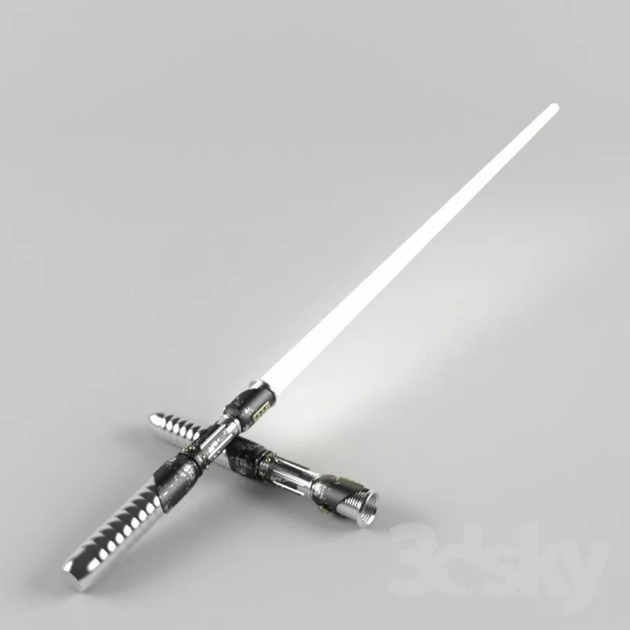Белый меч 2. Белый световой меч Звездные войны. Двухклинковый световой меч белый. Белый джедайский меч. Джедайский меч 3д.