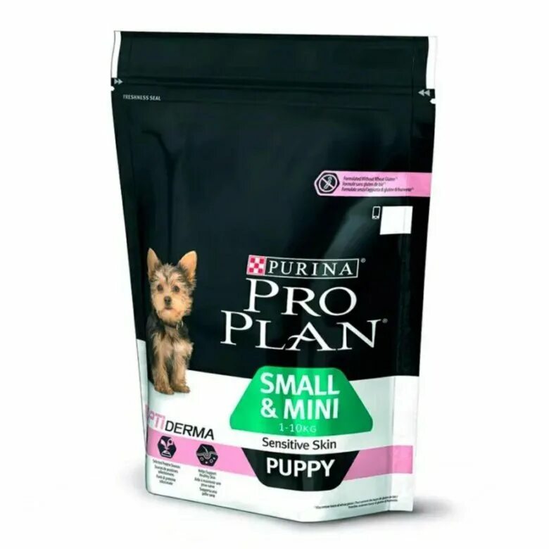 Корм Пурина Проплан для собак мелких пород. Pro Plan small Mini Puppy sensitive Skin. Проплан для щенков лосось 700 г. Пурина про план корм для собак мелких пород. Pro plan puppy