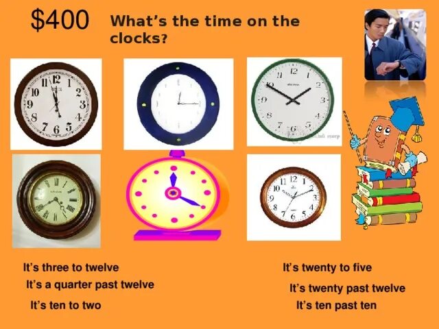 It s ten to three. Twenty-Five to Twelve.. Twenty Five to Five. Twenty past Twelve. Twenty Five past Twelve на часах.