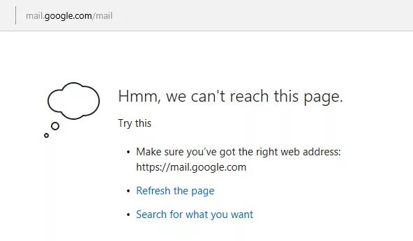 Hmmm… Can't reach this Page. Can't reach. This Page. Браузер пишет can't reach this Page.