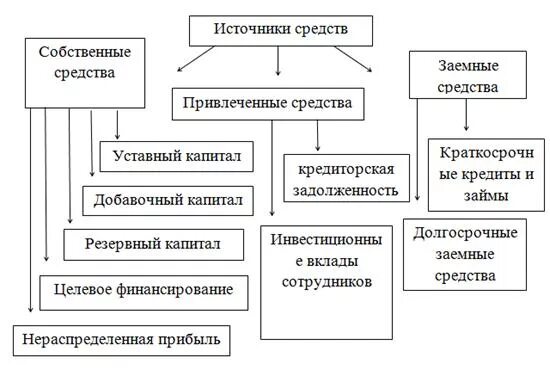 Денежные средства собственные и заемные