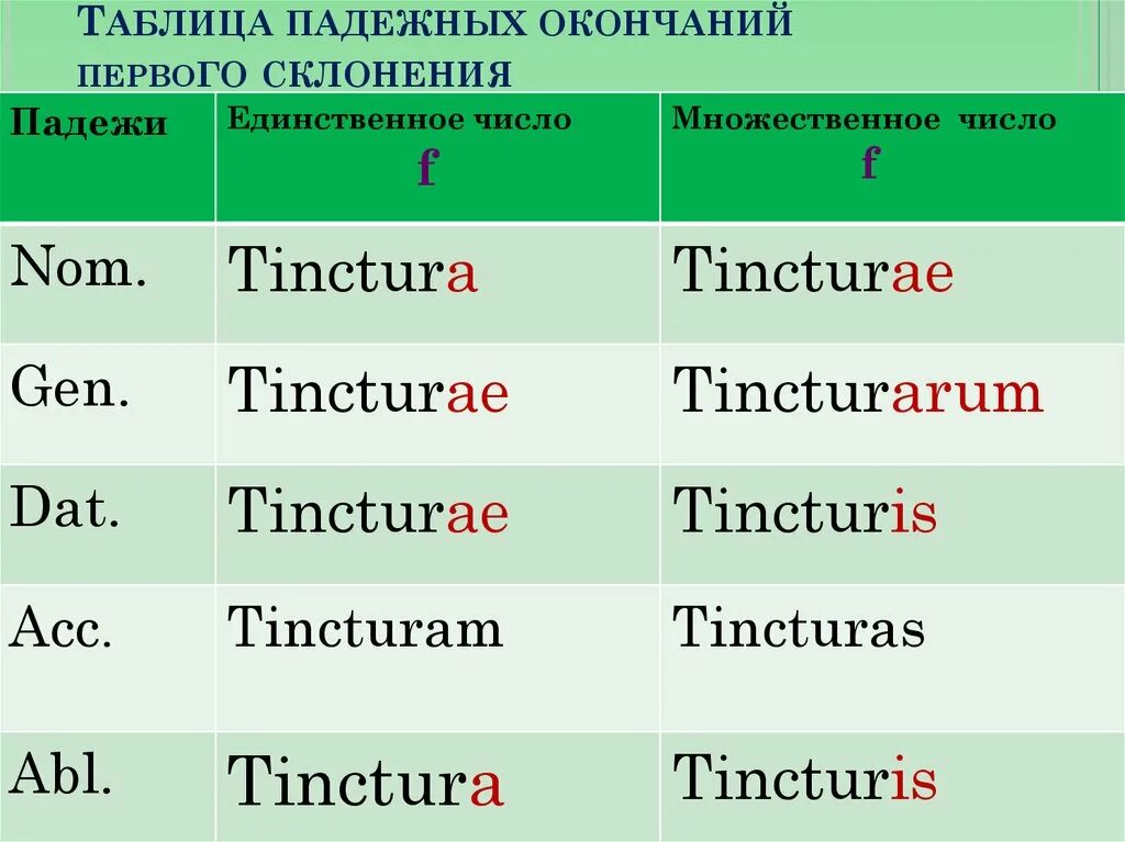 Склонение по падежам слово язык. Таблица падежей и склонений латынь. Таблица падежных окончаний в латинском языке 1 склонение. Окончание склонений имен существительных в латинском языке. Окончания существительных 1 склонения латынь.