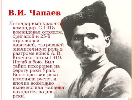 Когда родился чапаев
