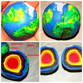 Как сделать модель земли из пластилина и узнать много интересного :: syl.ru...