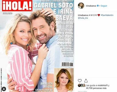 Así lucieron su amor Irina y Gabriel Soto el pasado febrero.